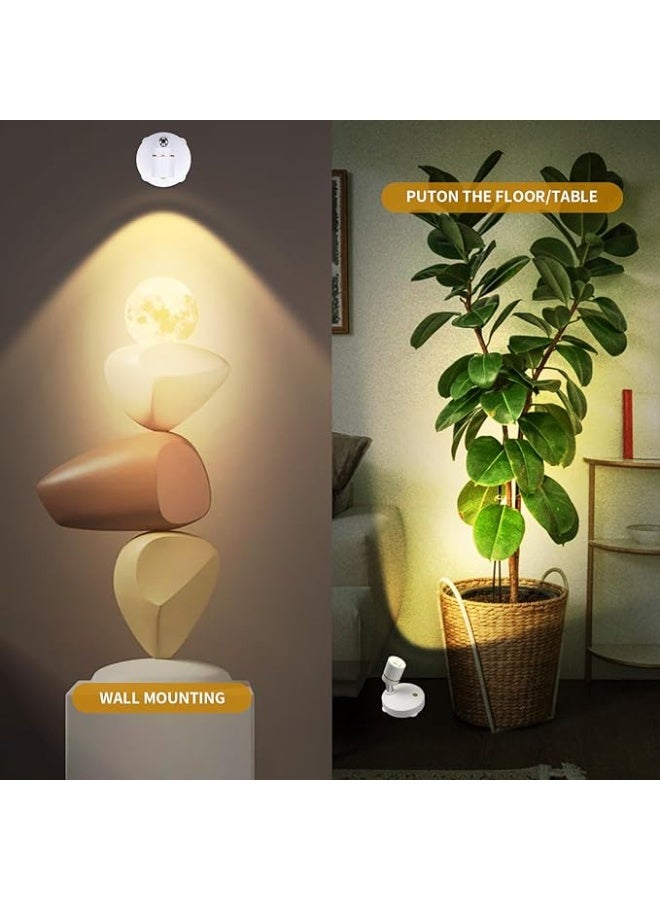 مصباح كشاف يعمل بالبطارية، مصابيح كشاف LED لاسلكية داخلية مع جهاز تحكم عن بعد، إضاءة لاسلكية لأعمال الفنون المعروضة على الحائط - Image 5